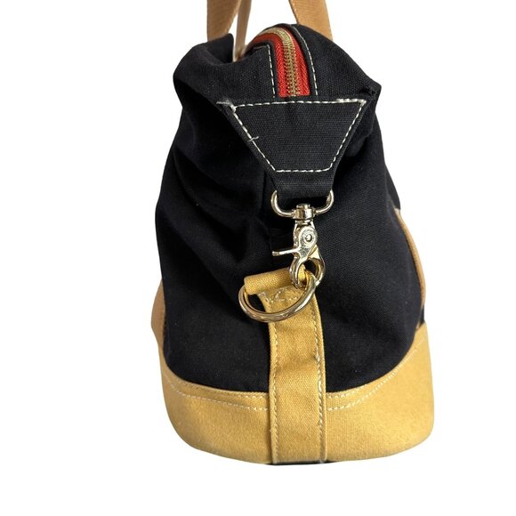 Spartina 449 Stoddard Cargo Duffle Bag Weekender Linen Leather + Wristlet - Picture 6 of 16